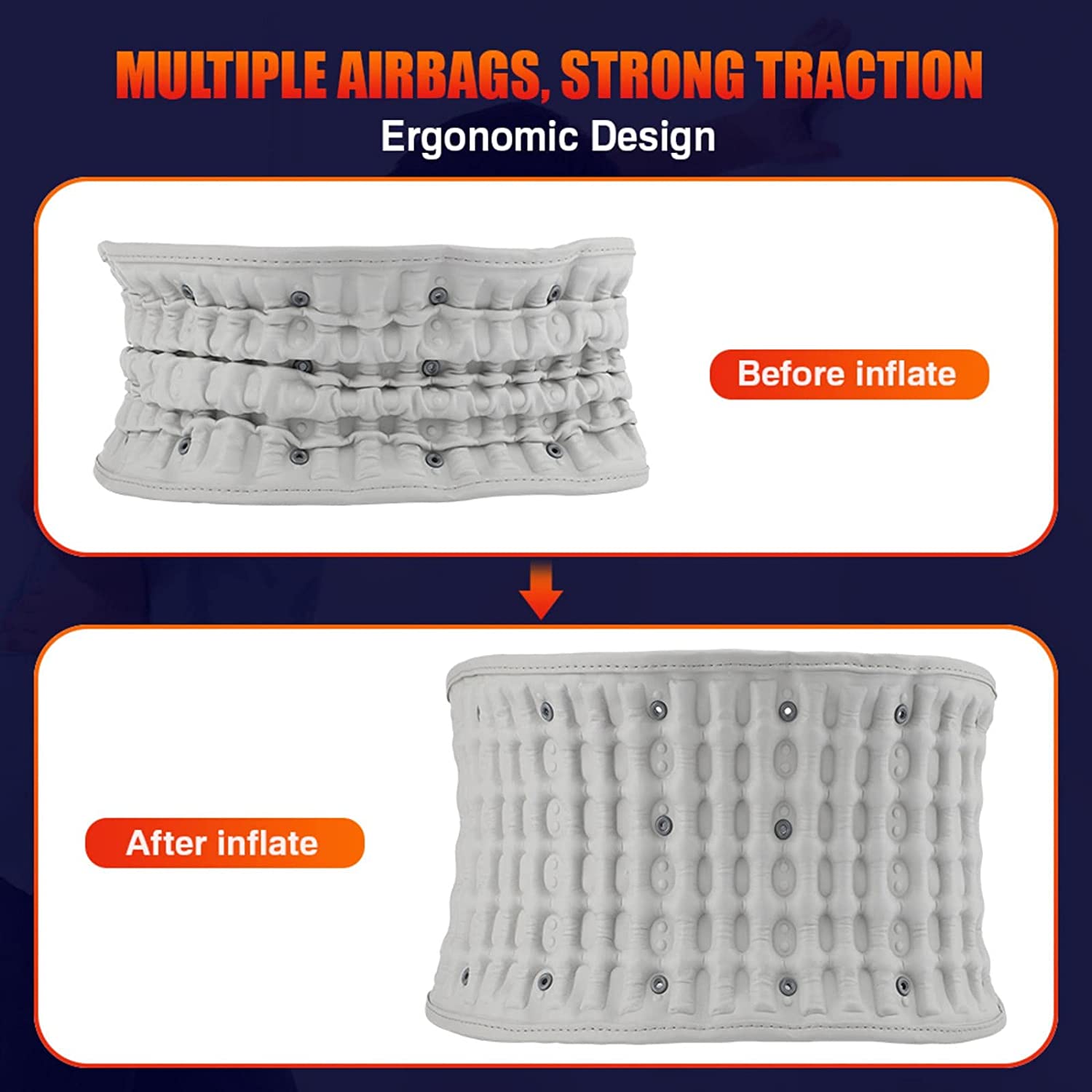 Copy of Hyperbelt™ Back Decompression Belt With Red Light Therapy