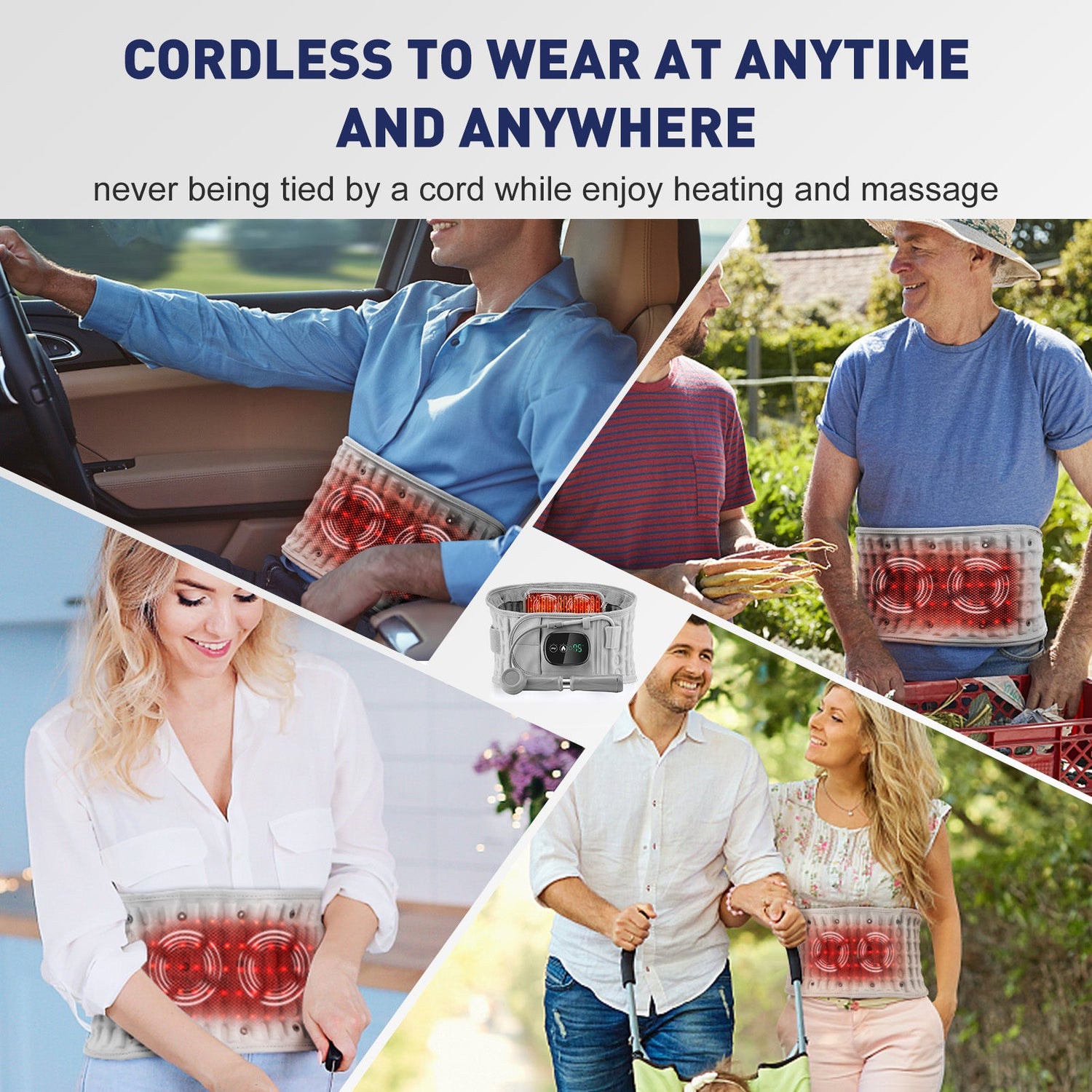 Hyperbelt™ - Back Decompression Belt With Red Light Therapy