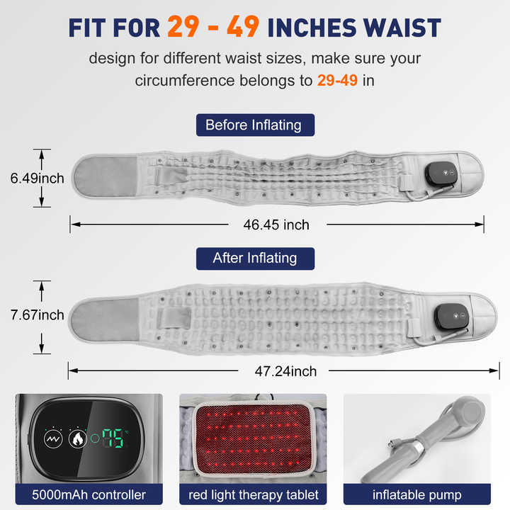 Hyperbelt™ - Back Decompression Belt With Red Light Therapy